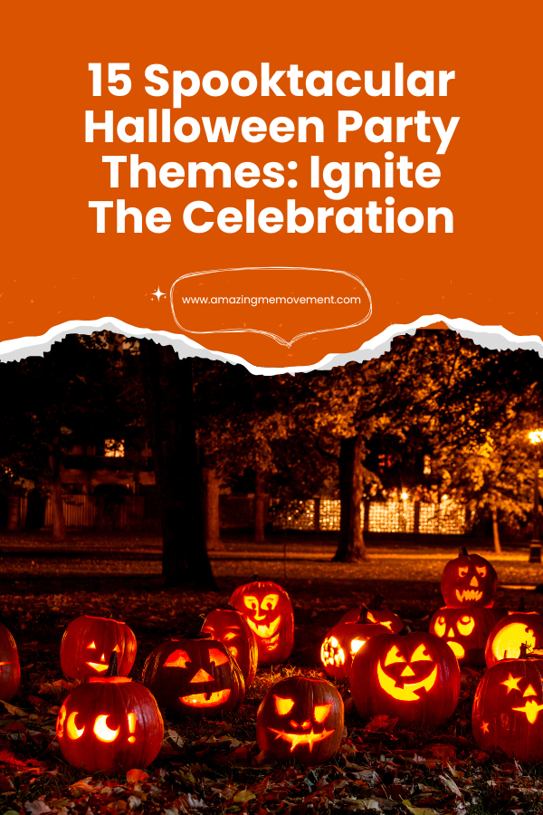 A poster for Halloween party themes #HalloweenParty #HalloweenThemes