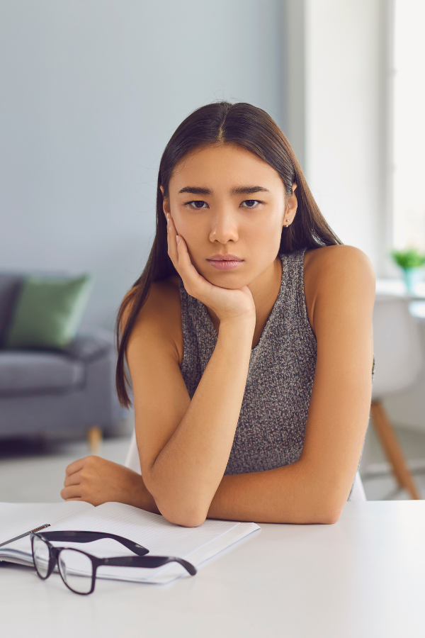 A woman feeling bored #RelationshipBoredom #Relationship