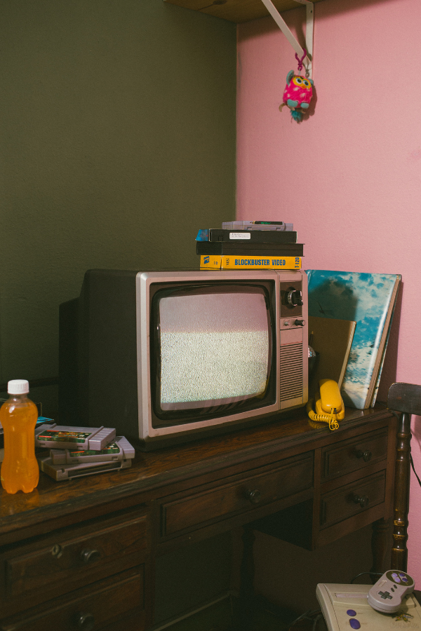 A photo of a retro television #HalloweenParty #HalloweenThemes