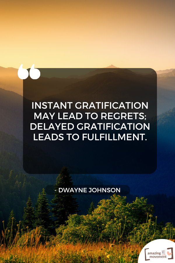 A lovely statement about instant gratification #InstantGratification #Gratitude