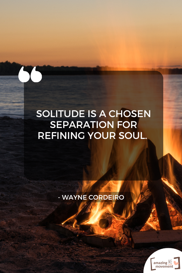 A quote about being alone #Solitude #OnYourOwn