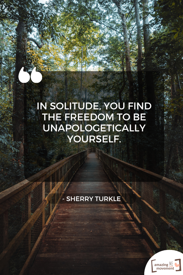 A quote about being alone #Solitude #OnYourOwn