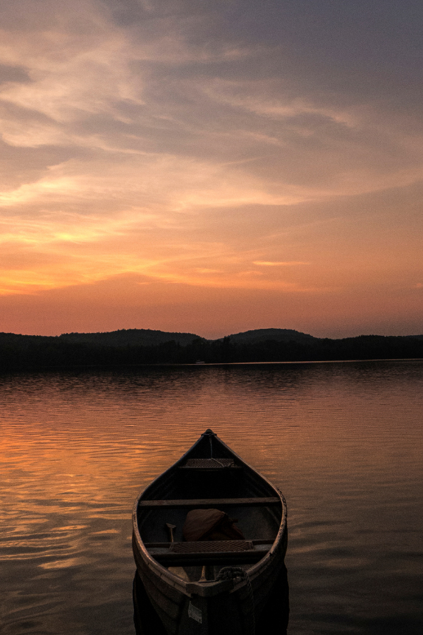 A tiny boat by the lake #Solitude #OnYourOwn