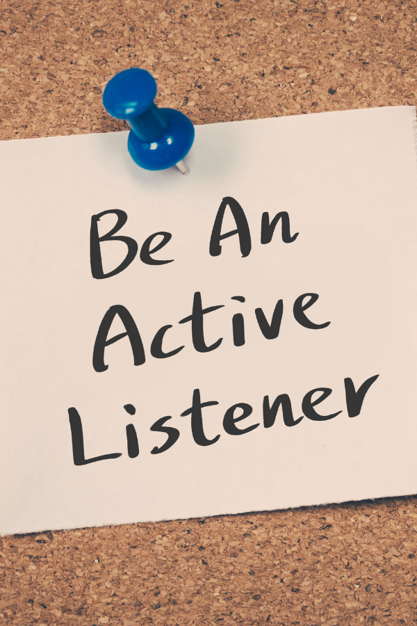 A note to remember: be an active listener: #MentalHealth #RelationshipTips