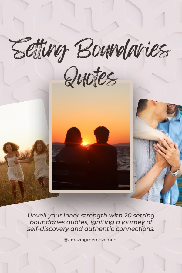 A poster about setting boundaries quotes #SettingBoundaries #NormalizeSayingNo
