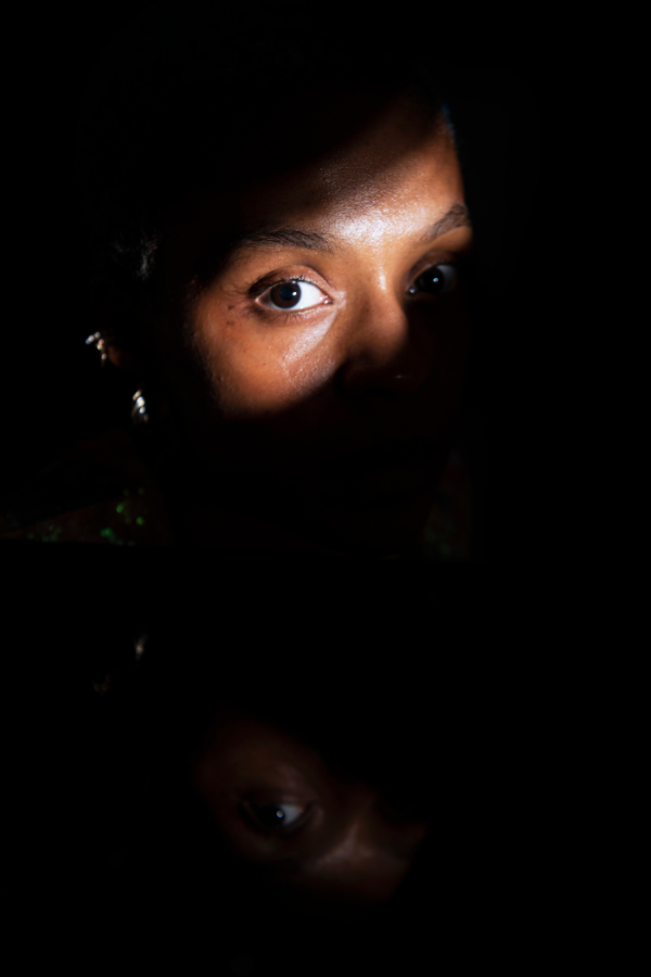 A woman hiding in the dark #TrustIssues #DealingWithTrustIssues