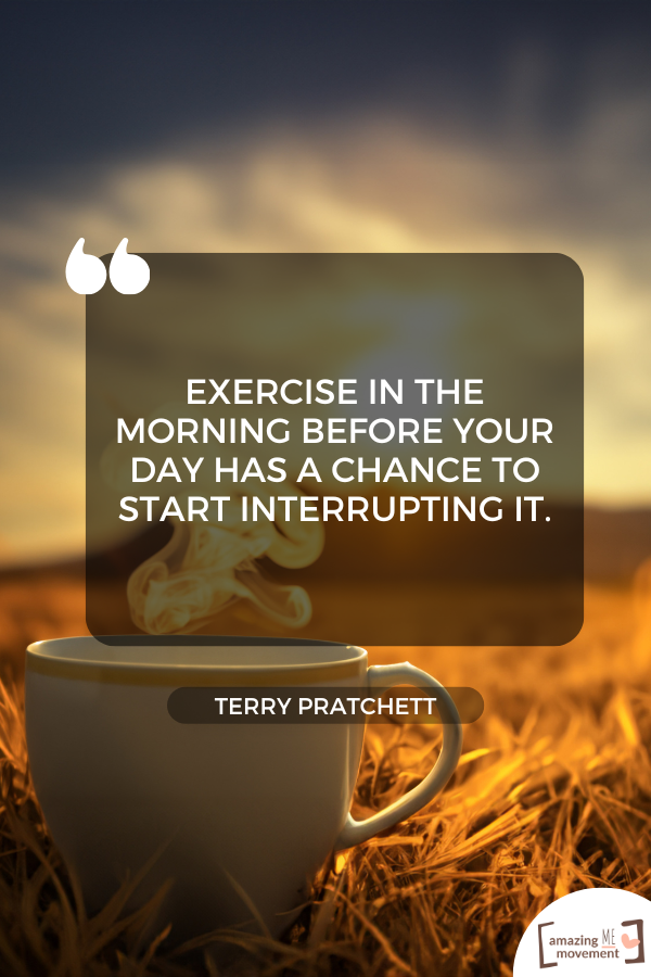 A quote on working out in the morning #MorningWorkout #WorkoutQuotes