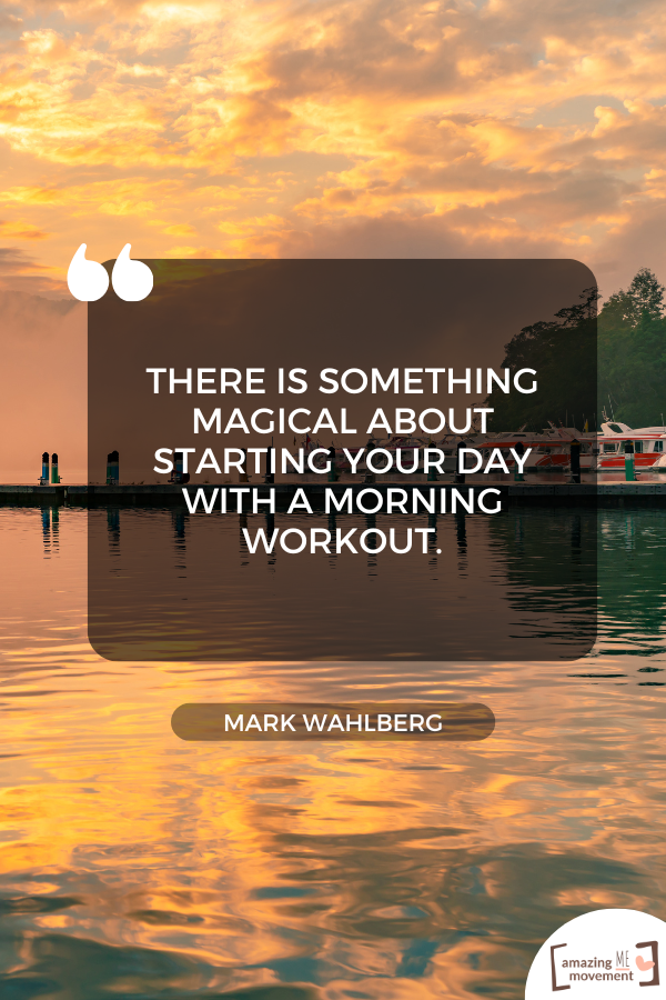 A quote on working out in the morning #MorningWorkout #WorkoutQuotes