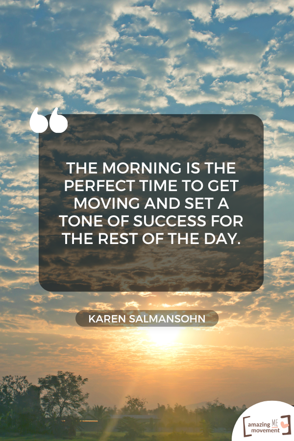 A quote on working out in the morning #MorningWorkout #WorkoutQuotes