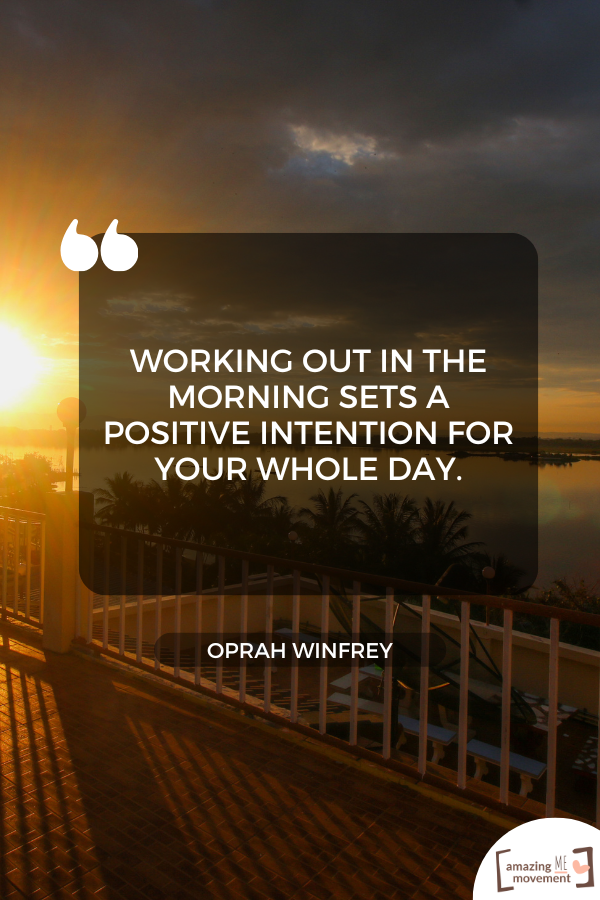 A quote on working out in the morning #MorningWorkout #WorkoutQuotes