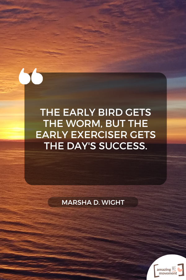 A quote on working out in the morning #MorningWorkout #WorkoutQuotes