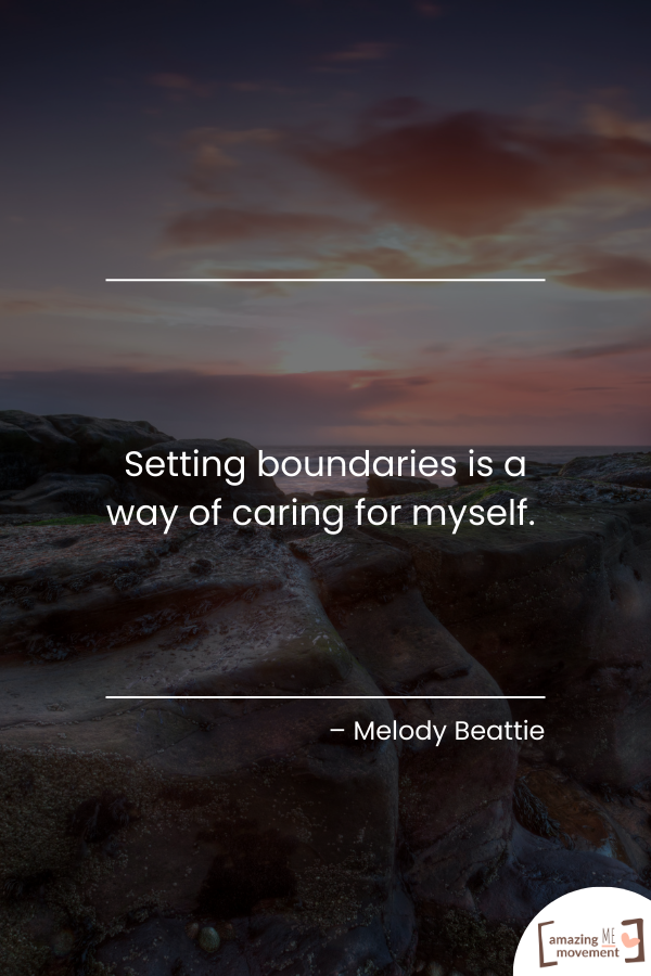 A quote about setting boundaries #SettingBoundaries #NormalizeSayingNo