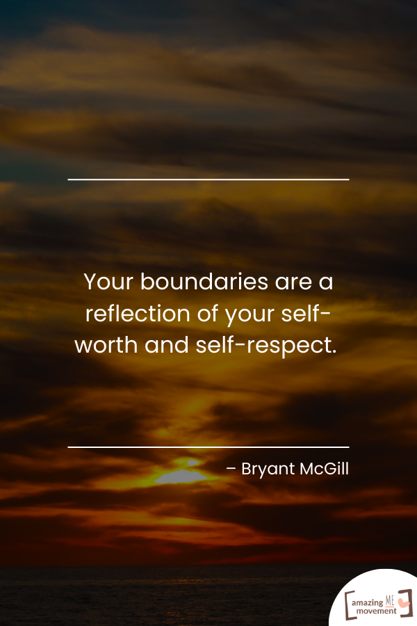 An inspiring quote about setting boundaries #SettingBoundaries #NormalizeSayingNo