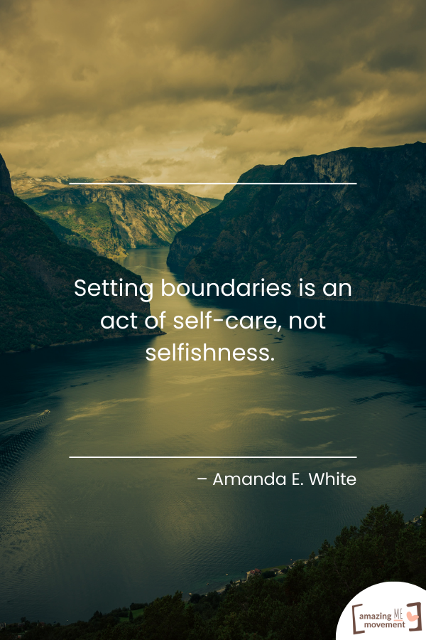 An inspiring quote about setting boundaries #SettingBoundaries #NormalizeSayingNo