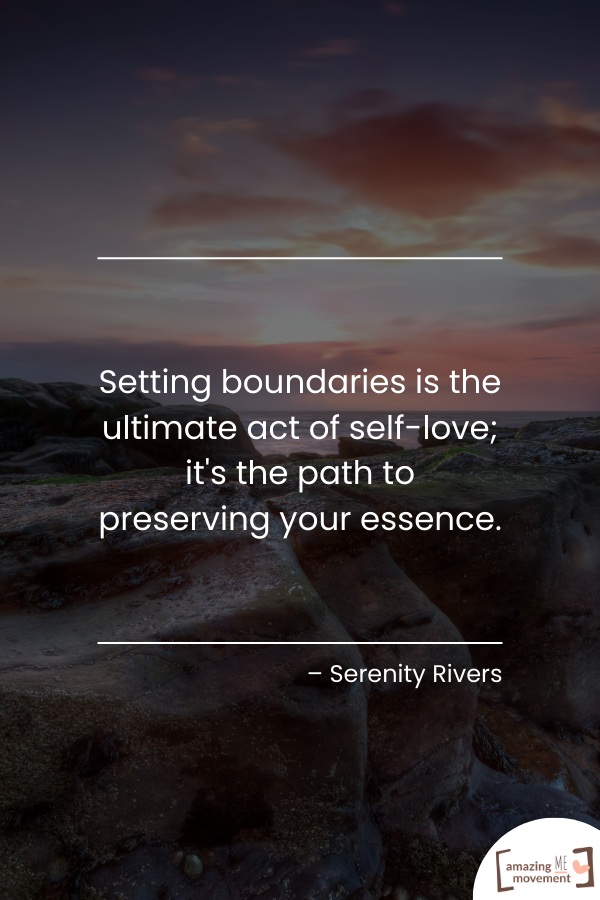 An inspiring quote about setting boundaries #SettingBoundaries #NormalizeSayingNo