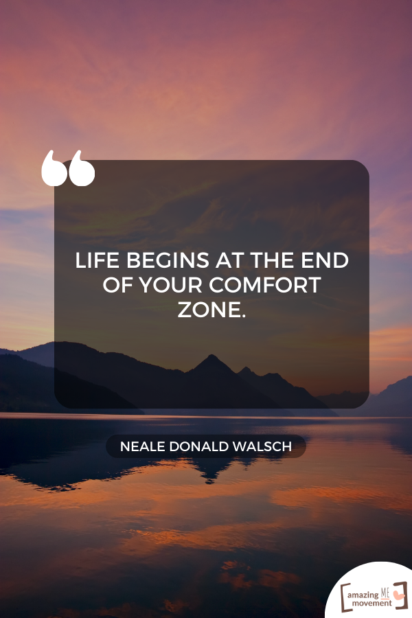 A beautiful statement about growing as a person #ComfortZone #LeaveYourComfortZone