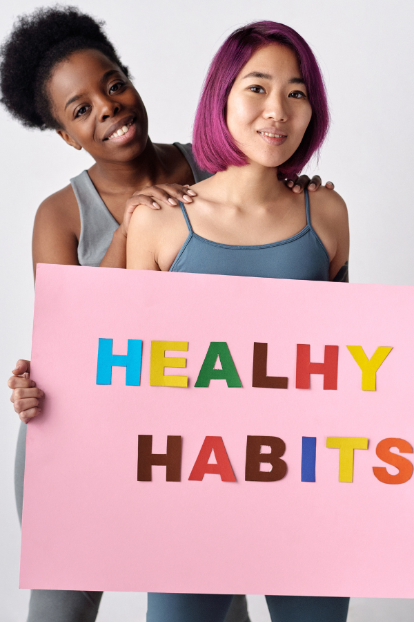 Two women promoting healthy habits #GrowingUp #AdultLife