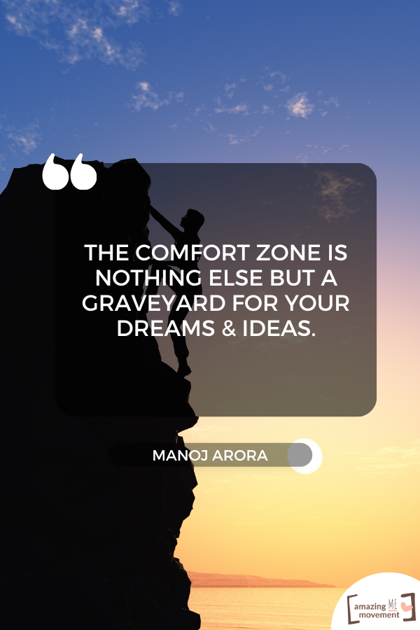 A beautiful statement about growing as a person #ComfortZone #LeaveYourComfortZone