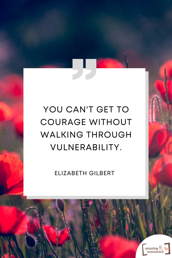 A lovely statement about the power of being vulnerable #Vulnerability #VulnerabilityQuotes #StrengthInAuthenticity