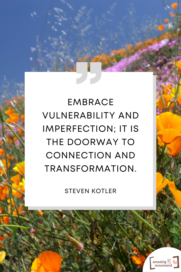 A lovely statement about the power of being vulnerable #Vulnerability #VulnerabilityQuotes #StrengthInAuthenticity