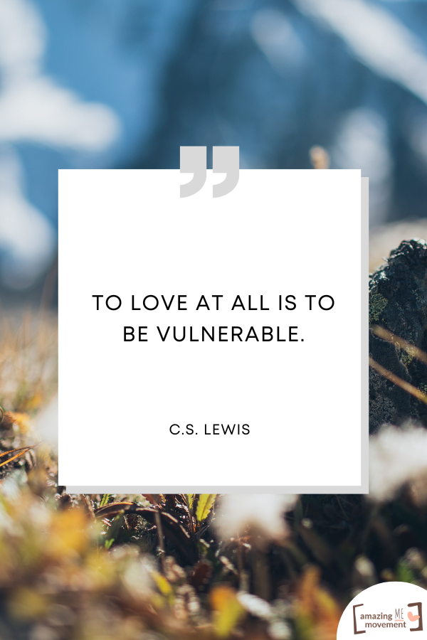 A lovely statement about the power of being vulnerable #Vulnerability #VulnerabilityQuotes #StrengthInAuthenticity