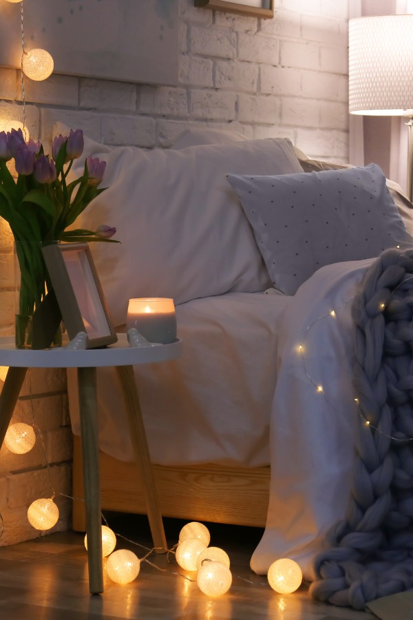 A bedroom with candles #RomanticizingLife #RomanticizieYourLife