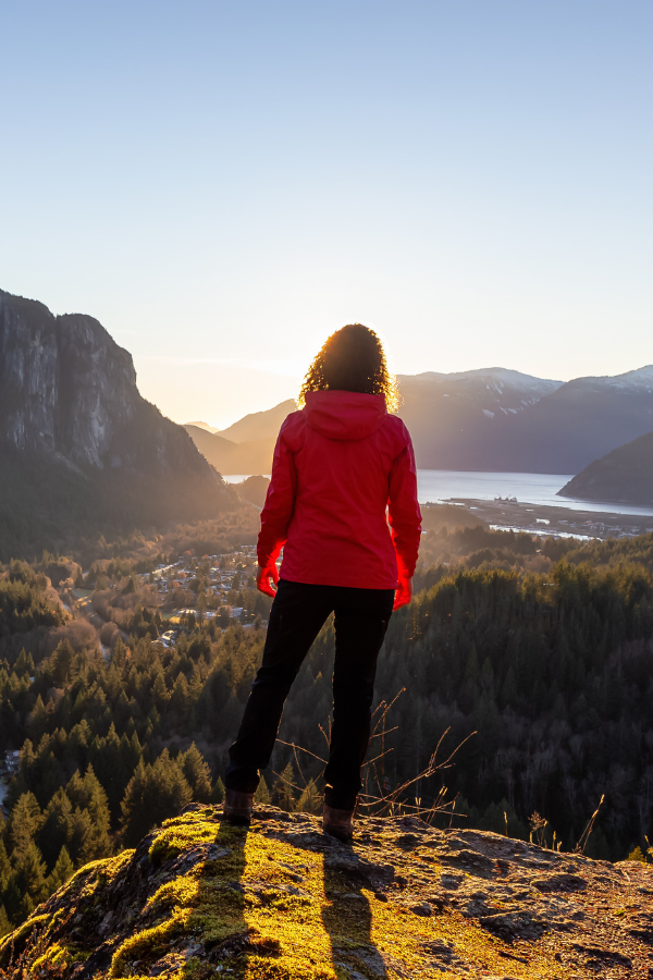 A woman looking at a beautiful view #MainCharacterEnergy #MainCharacter