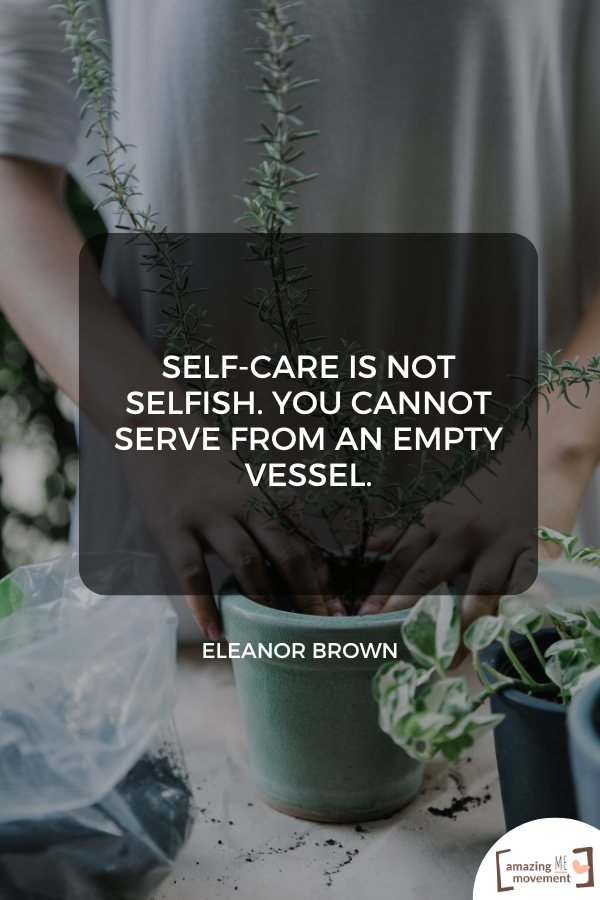 A statement about the importance of caring for yourself #SelfCare #SelfCareIsntSelfish #SelfCareQuotes