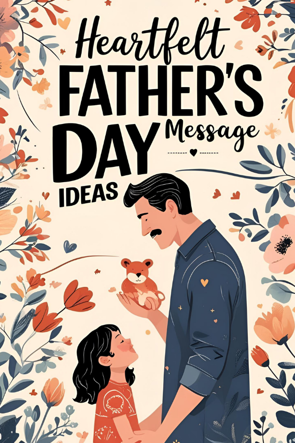 A poster about heartfelt father's day message ideas