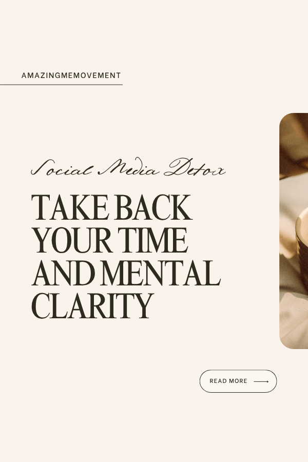 A poster for social media detox