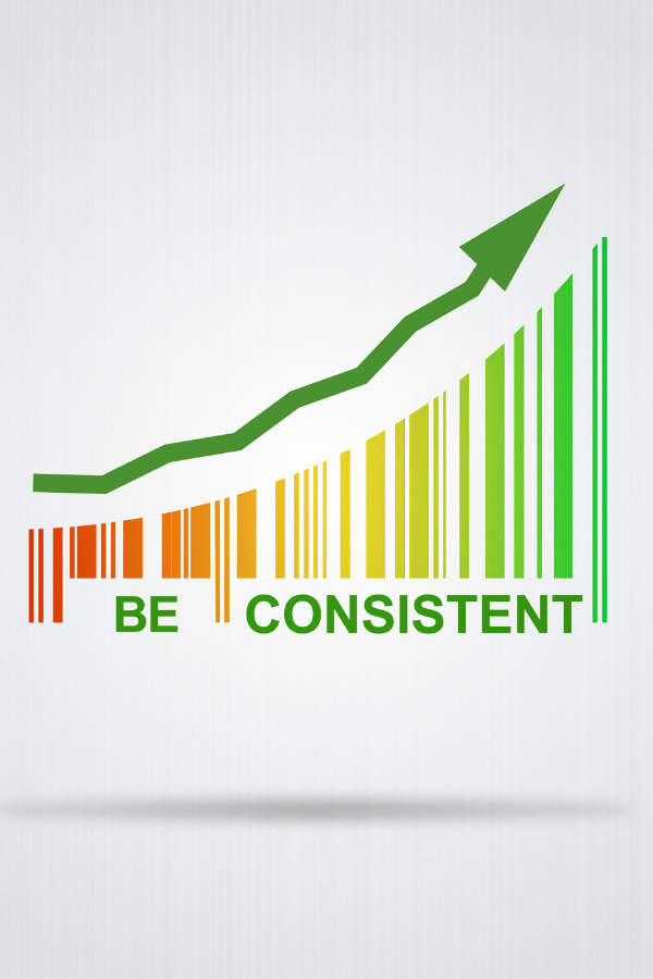A reminder to be consistent