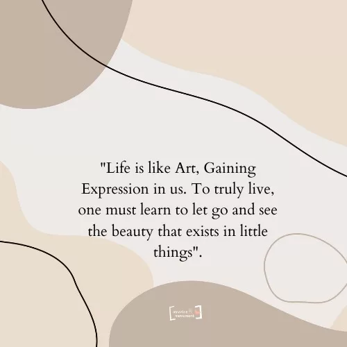 Life flows best when we release control. Let this soulful quote inspire you to find beauty in the little things today. 🎨 #MindfulLiving #LetGo #AmazingMeMovement