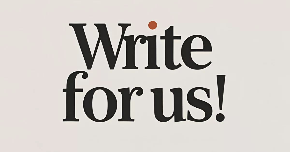 Write for us!