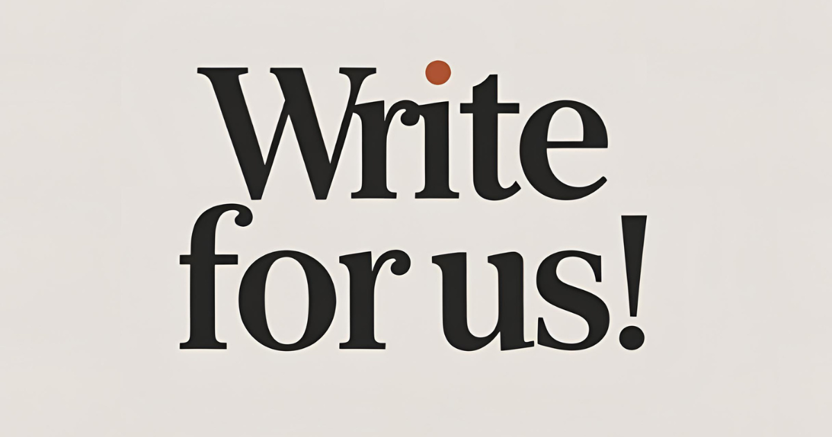 Write for us!