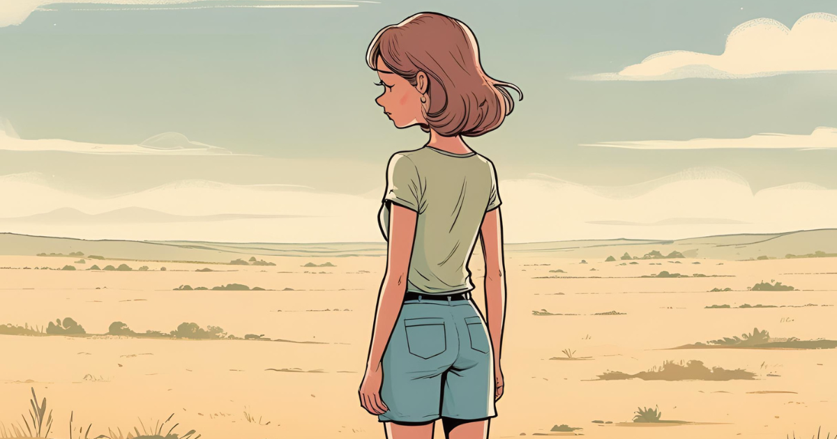 A girl feeling lost with life