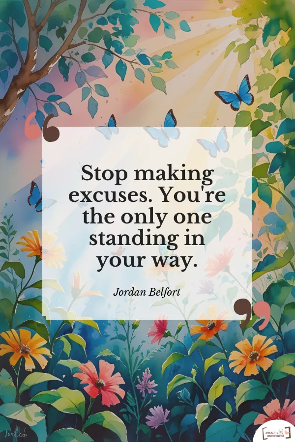 A motivational strong mind quote 