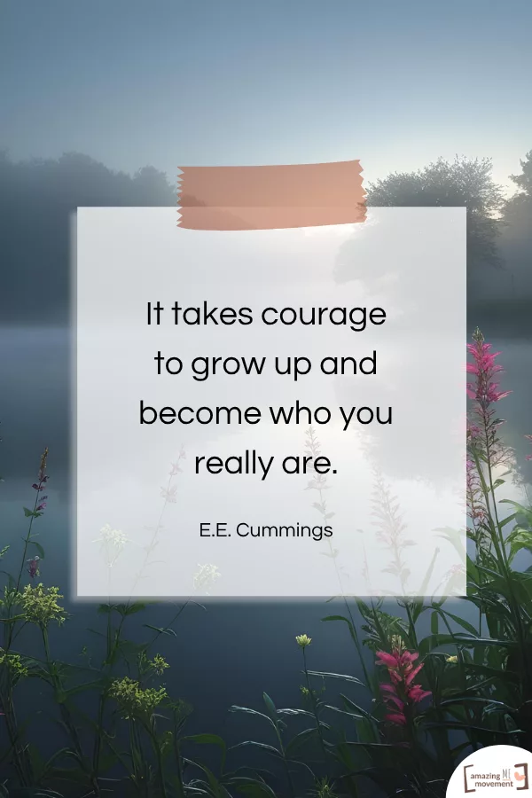 A lovely statement about change