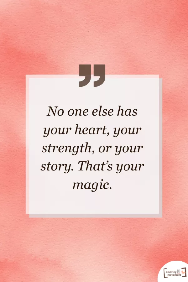 A lovely motivational quote