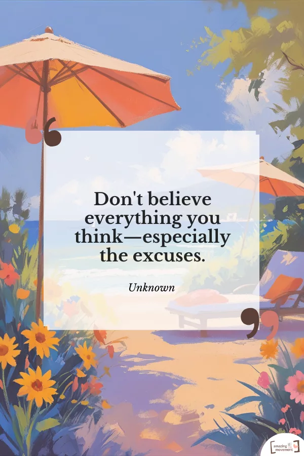 A lovely statement about strong mentality