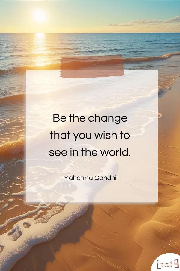 A lovely statement about change