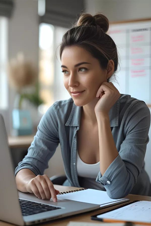 A woman sitting at a coffee shop looking out the window