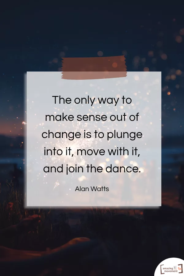 A lovely statement about change