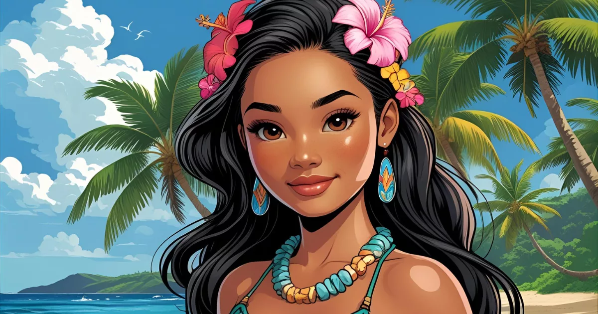 A woman having a fun time at the beach