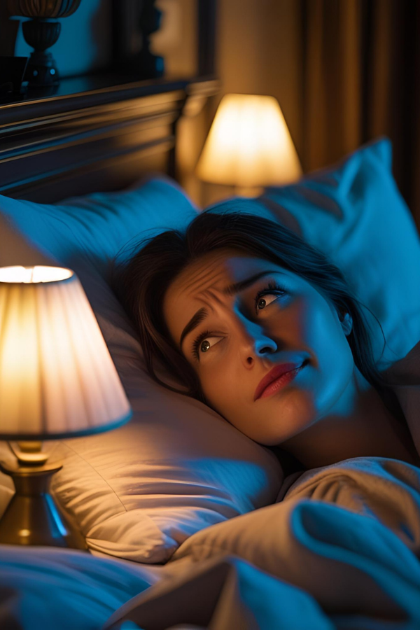 A woman who cannot sleep
