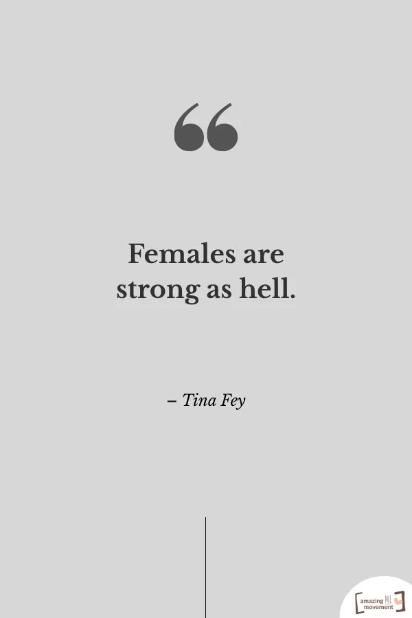 A motivational statement for female power #FemalePower
