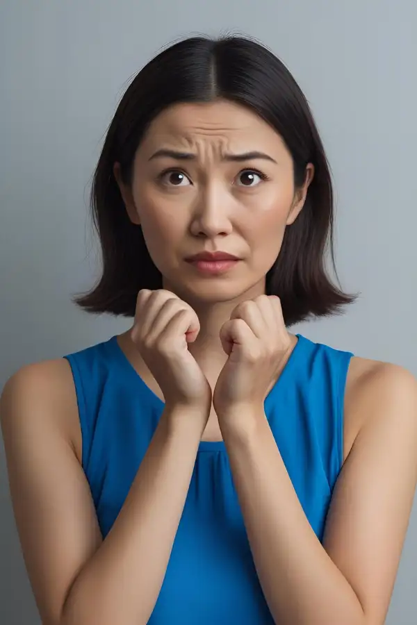 A woman feeling afraid #SelfSabotage