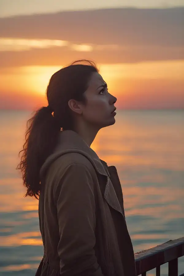 A woman feeling afraid #SelfSabotage