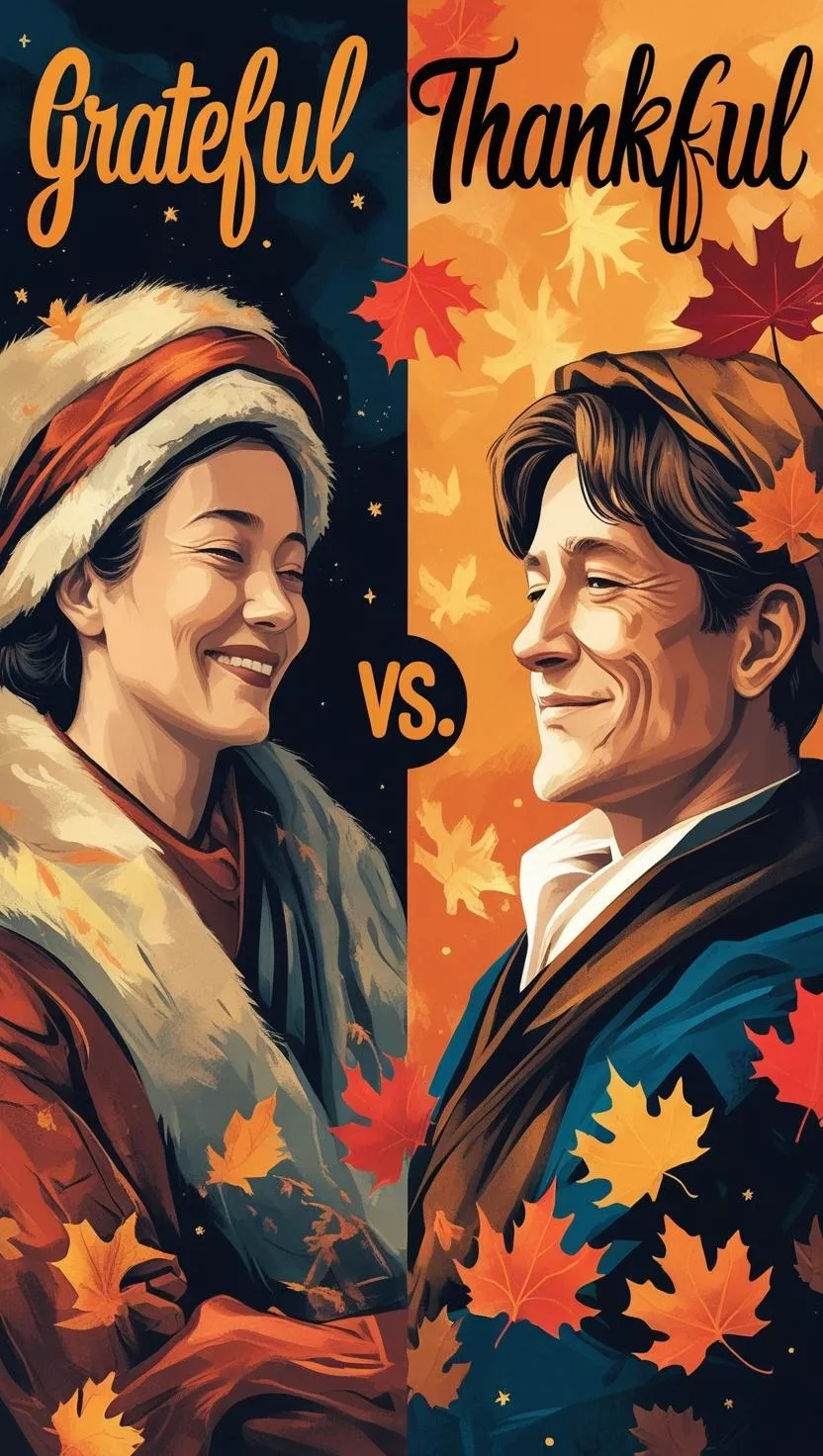 Grateful vs Thankful