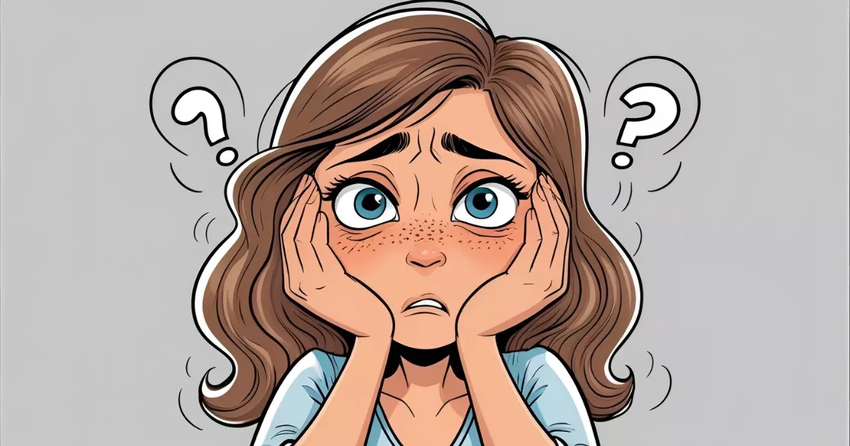 A worried woman