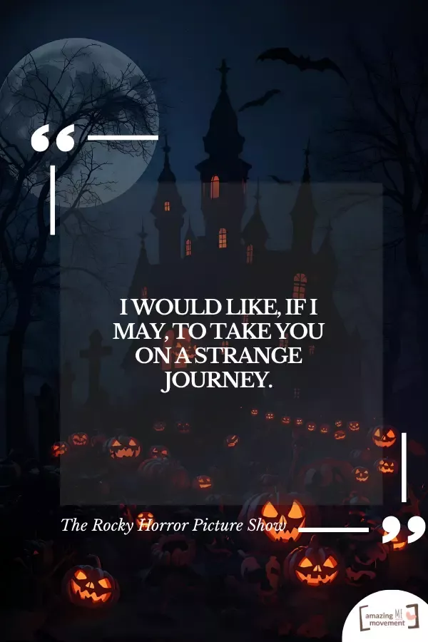 A poster for quotes about halloween